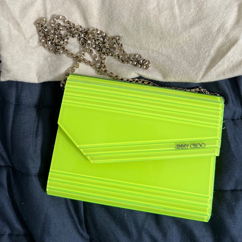 Jimmy Choo - Neon Yellow Acrylic Handbag